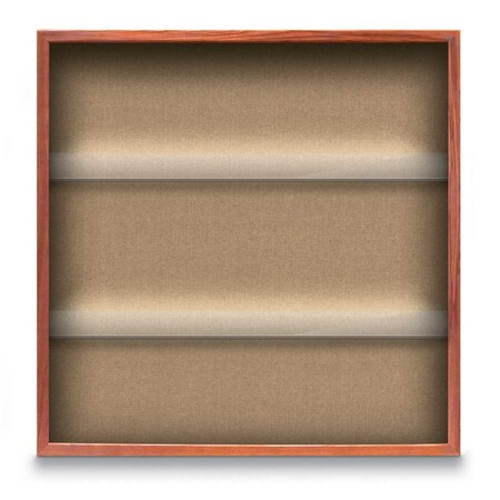 United Visual Products Outdoor Enclosed Combo Board, 48"x36", White Frame/White Porc & Black UVCB4836ODW-WHTPORC-BLACK